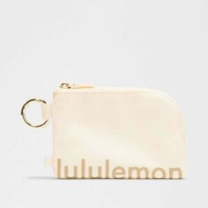 Lululemon Ivory Pouch with Gold Details